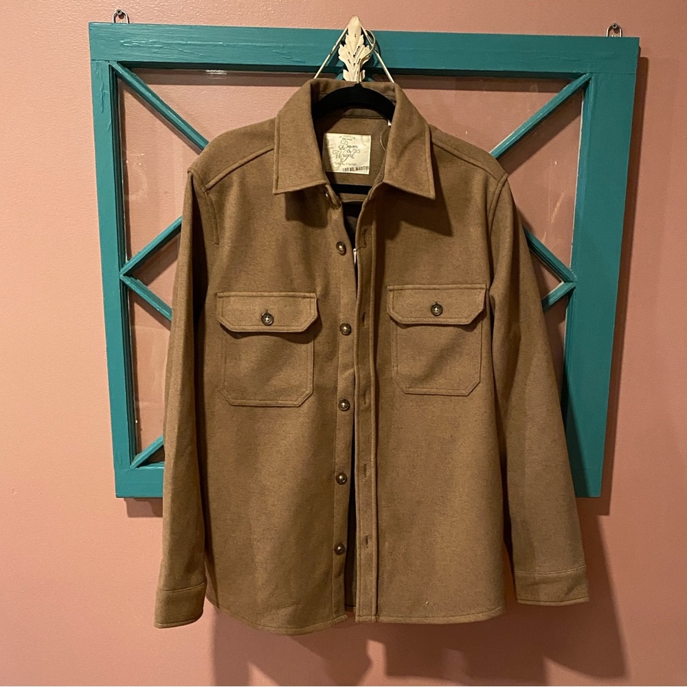 Men's Stylish Brown Shirt Jacket